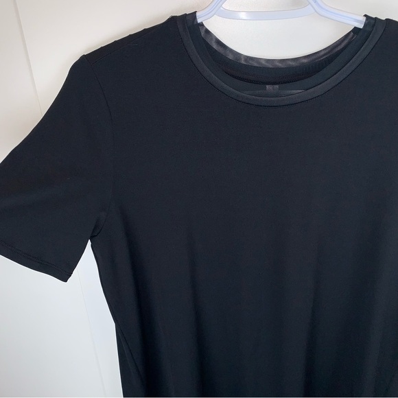 Fabletics Black Vivienne Cross  Open Back Short Sleeve Tee sz S - Picture 4 of 8